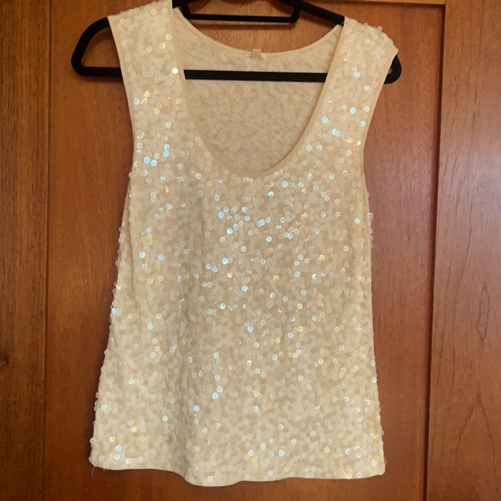 J Crew Sequined Top